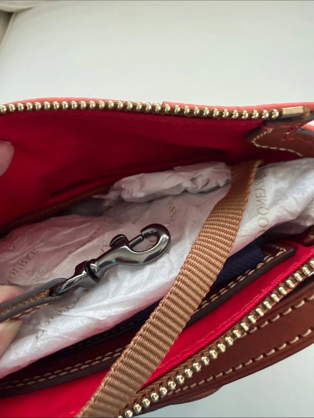 NWT - Dooney & Bourke Coral Pebble Leather Crossbody and Zip Wallet Pair